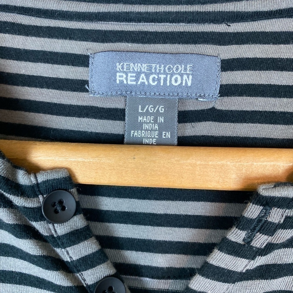 Kenneth Cole Reaction Mens Long Sleeve T Shirt Sz L - Picture 3 of 7